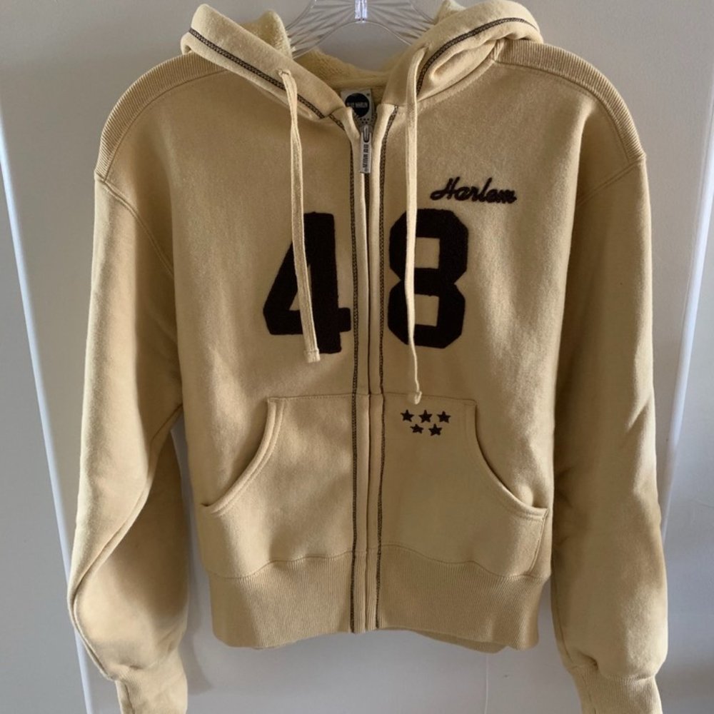 Blue Marlin "Harlem" Yellow Hoodie / Sweatshirt Size S